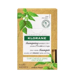 Klorane Shampoo Maschera all'Ortica 2 in 1 8 Bustine