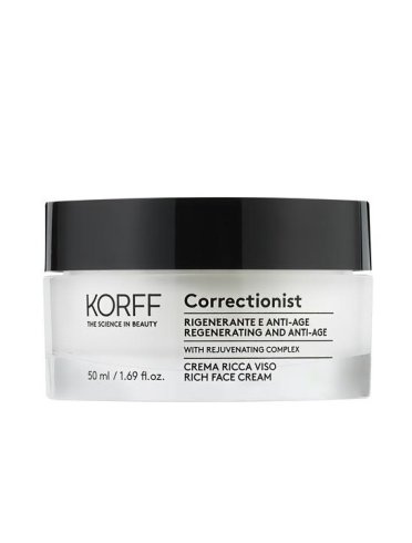 Korff correctionist - crema ricca viso antirughe rigenerante - 50 ml
