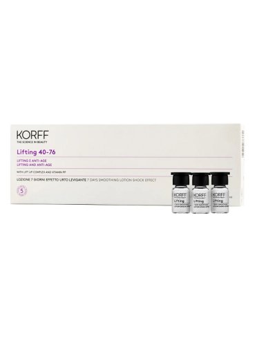 Korff lifting - lozione urto levigante corpo - 7 flaconi x 2 ml