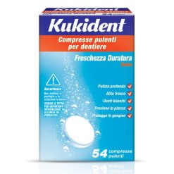 Kukident Cleanser Fresch - Compresse Pulenti per Protesi Dentarie - 54 Compresse