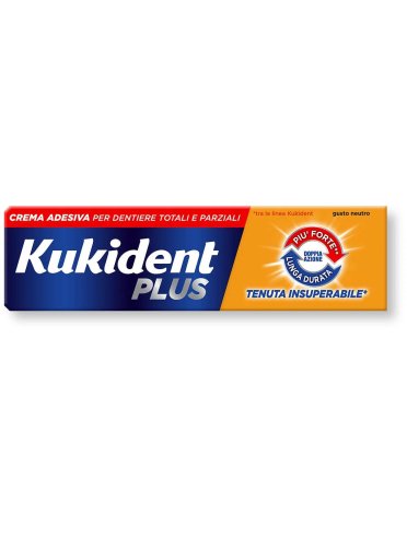 Kukident plus doppia azione - crema adesiva per protesi dentarie - 40 g