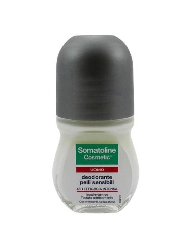 Somatoline cosmetic - deodorante uomo roll-on per pelli sensibili - 50 ml