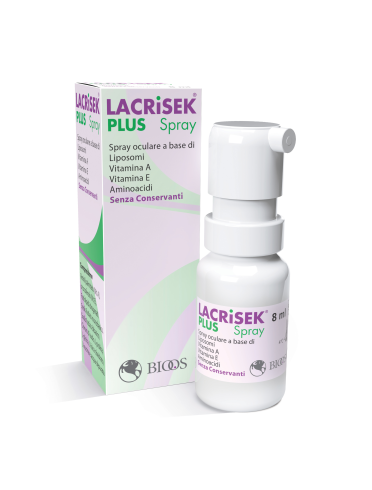 Lacrisek plus spray - collirio spray lubrificante senza conservanti - 8 ml