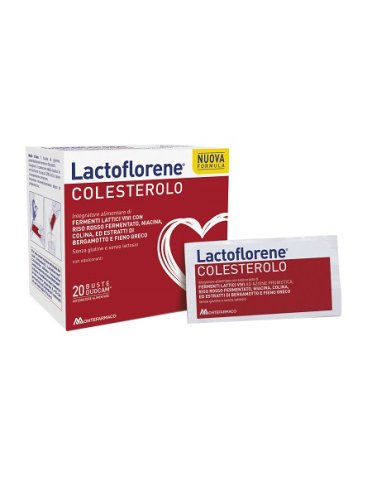 Lactoflorene colesterolo - integratore per controllo del colesterolo con fermenti lattici - 20 bustine