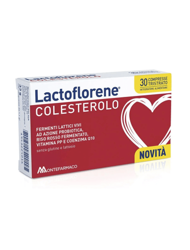 Lactoflorene colesterolo tristrato - integratore per controllo del colesterolo con fermenti lattici - 30 compresse