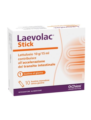 Laevolac stick - integratore per stitichezza - 10 bustine