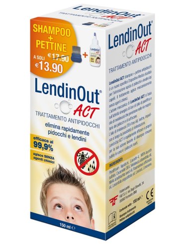 Lendinout act shampoo antipidocchi 150 ml