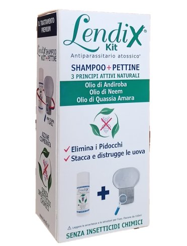 Lendix kit - shampoo antipidocchi 150 ml + pettine