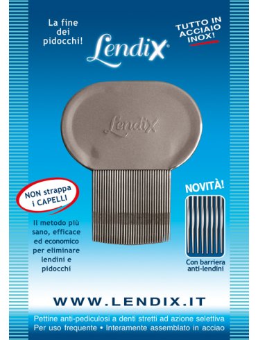 Lendix - pettine in acciaio antipidocchi - 1 pezzo