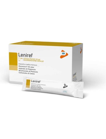 Leniref - trattamento del reflusso gastroesofageo - 24 bustine