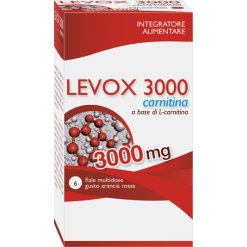 Levox 3000 Carnitina Integratore 6 Flaconi x 25 ml