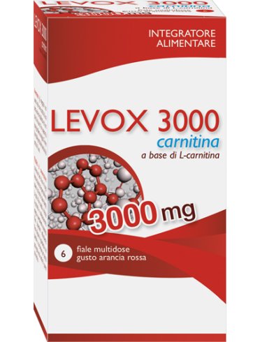 Levox 3000 carnitina integratore 6 flaconi x 25 ml