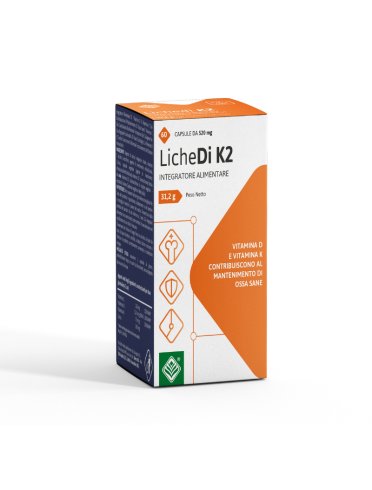 Lichedi k2 integratore vitamina d e k2 60 capsule