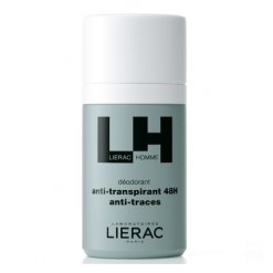 Lierac Homme - Deodorante Roll-On Uomo 48H Anti-Traspirante e Anti-Traccia - 50 ml