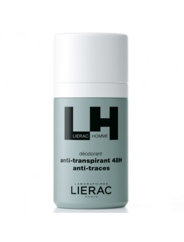 Lierac homme - deodorante roll-on uomo 48h anti-traspirante e anti-traccia - 50 ml