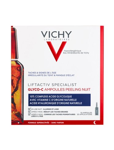 Vichy liftactiv specialist glyco-c - fluido anti-macchie - 10 ampolle da 2 ml