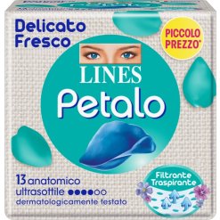 Lines Petalo Blu - Assorbente Anatomico - 13 Pezzi