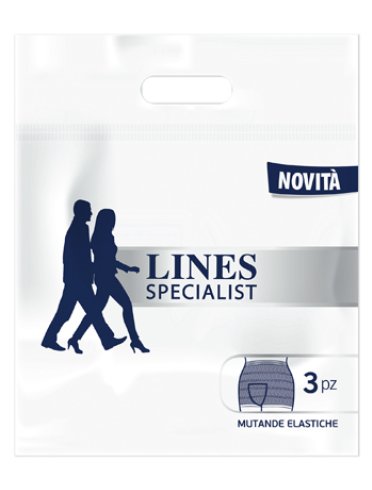 Lines specialist - mutandina elastica - misura m 3 pezzi