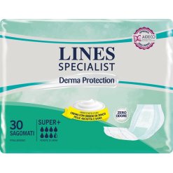 Lines Specialist Derma Protection - Pannolone per Incontinenza Sagomato Assorbenza Super + - 30 Pezzi
