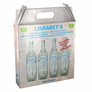 Linfabet - Pura Linfa di Betulla Bio - 4 Bottiglie 2800 ml