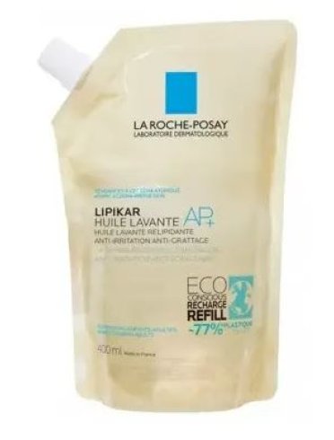 La roche-posay lipikar oil ap+ - olio corpo detergente e relipidante - ricarica 400 ml