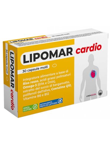 Lipomar cardio integratore colesterolo 30 capsule