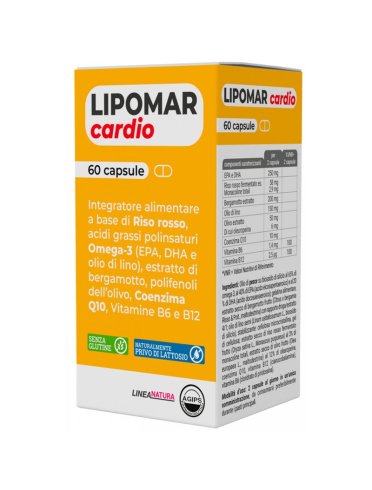 Lipomar cardio integratore colesterolo 60 capsule molli Lipomar cardio integratore colesterolo 60 capsule molli