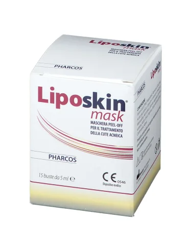 Pharcos liposkin mask - maschera viso anti-acne - 15 bustine x 15 ml Pharcos liposkin mask - maschera viso anti-acne - 15 bustine x 15 ml