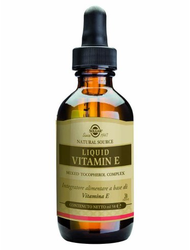 Solgar liquid vitamin e - integratore antiossidante - 58 ml