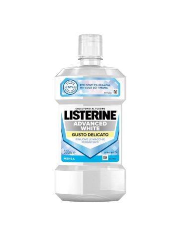 Listerine advanced white gusto delicato collutorio 500 ml