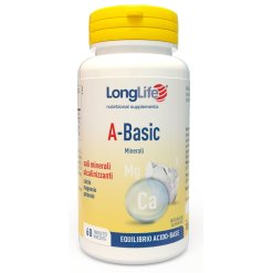 LongLife A-Basic - Integratore per l'Equilibrio Acido-Basico - 60 Tavolette