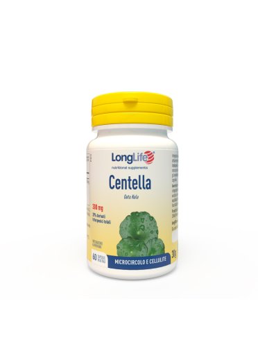 Longlife centella 300 mg - integratore per microcircolo e cellulite - 60 capsule