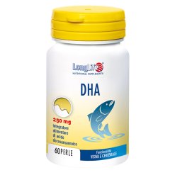 LongLife DHA 250 mg - Integratore per la Funzionalità Visiva e Cerebrale - 60 Perle
