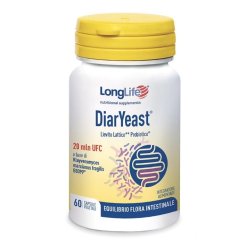 LongLife DiarYeast - Integratore di Probiotici - 60 Capsule