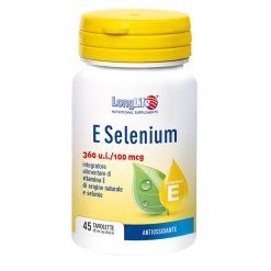 LongLife E Selenium - Integratore di Vitamina E Antiossidante - 45 Tavolette