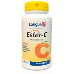 LongLife Ester C 1000 mg - Integratore di Vitamina C Antiossidante - 60 Tavolette