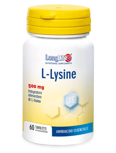 Longlife l-lysine 500 mg - integratore di lisina - 60 tavolette Longlife l-lysine 500 mg - integratore di lisina - 60 tavolette