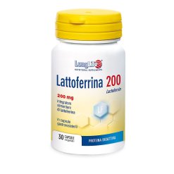 LongLife Lattoferrina 200 mg - Integratore per Sistema Immunitario - 30 Capsule