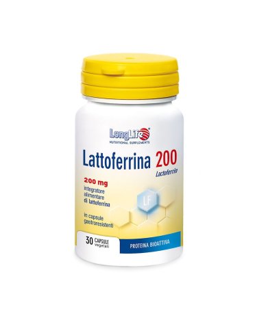 Longlife lattoferrina 200 mg - integratore per sistema immunitario - 30 capsule