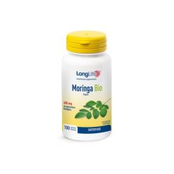 LongLife Moringa Bio 400 mg - Integratore per il Metabolismo dei Lipidi - 100 Capsule Vegetali