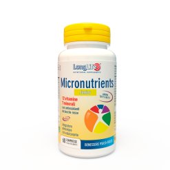 LongLife Micronutrients Junior - Integratore Multivitaminico Pediatrico - 60 Tavolette