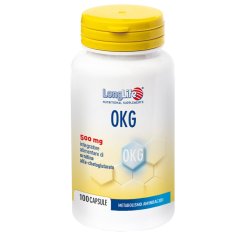 LongLife OKG 500 mg - Integratore per il Metabolismo degli Amminoacidi - 100 Capsule