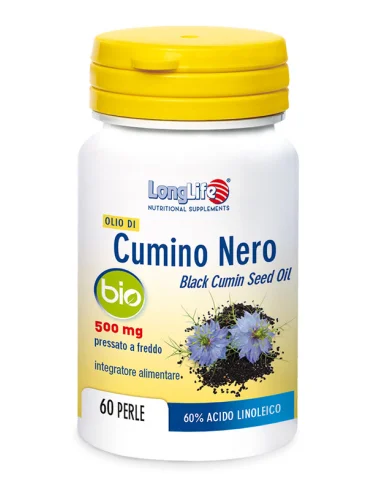 Longlife olio di cumino nero bio - integratore per il cuore e la circolazione - 60 perle Longlife olio di cumino nero bio - integratore per il cuore e la circolazione - 60 perle
