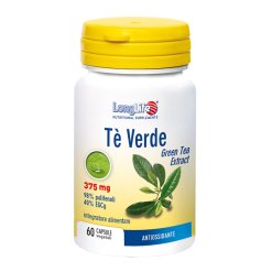 LongLife Tè Verde 375 mg - Integratore Antiossidante - 60 Capsule Vegetali