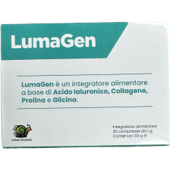 LumaGen Integratore di Acido Ialuronico e Collagene 30 Compresse