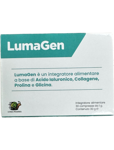 Lumagen integratore di acido ialuronico e collagene 30 compresse
