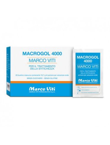 Macrogol 4000 - integratore per la stitichezza - 20 bustine