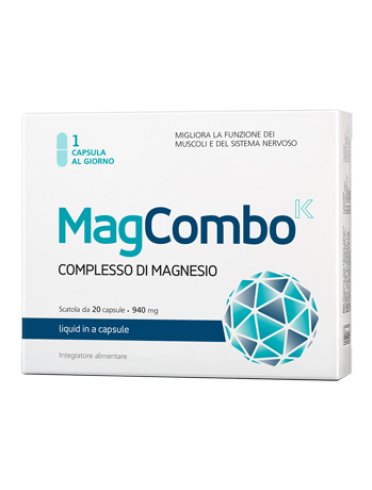 Magcombo - integratore di magnesio per la funzione muscolare - 20 capsule