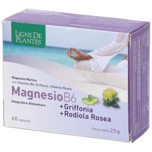 Magnesio B6 Griffonia Rodiola Rosea Integratore Tono dell'Umore 60 Capsule