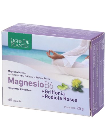 Magnesio b6 griffonia rodiola rosea integratore tono dell'umore 60 capsule